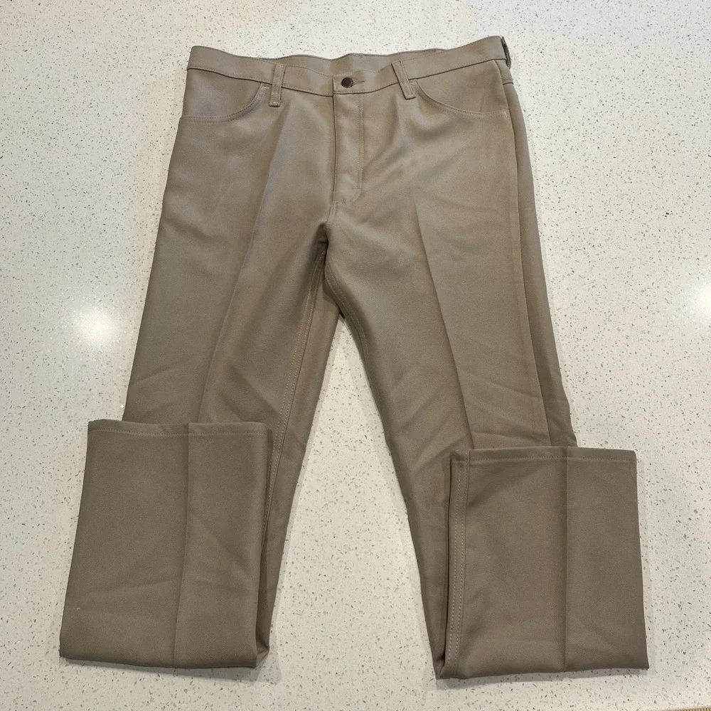 Wrangler Dress Jeans Mens 36/32 Khaki Wrancher Bootcut Western Cowboy 82KH NWT